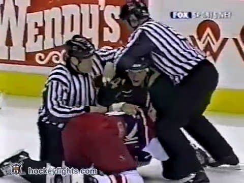 B. Brown (MIN) vs. S. Pronger (CBJ)