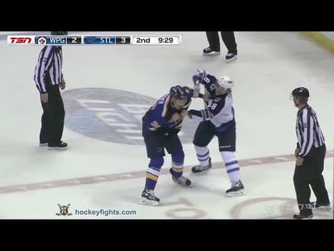 J. Trouba (WPG) vs. T. Brouwer (STL)