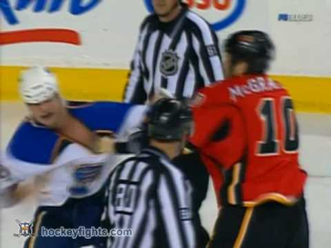 C. Janssen (STL) vs. B. McGrattan (CAL)