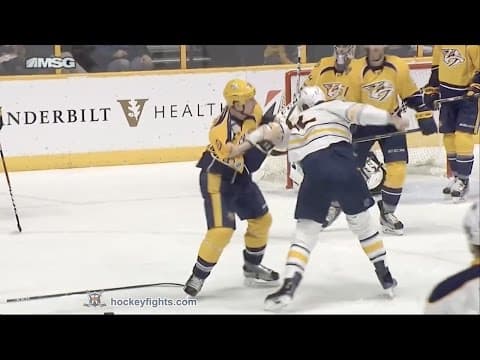 M. Foligno (BUF) vs. C. McLeod (NSH)