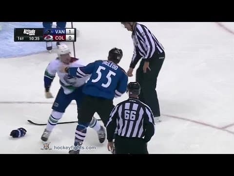 D. Dorsett (VAN) vs. C. McLeod (COL)