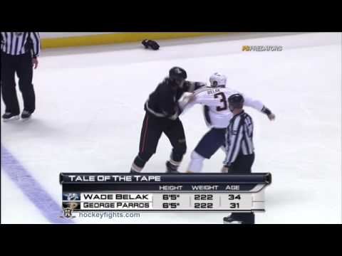 W. Belak (NSH) vs. G. Parros (ANA)