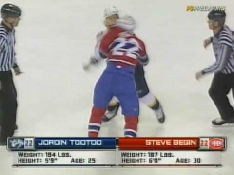 J. Tootoo (NSH) vs. S. Begin (MON)