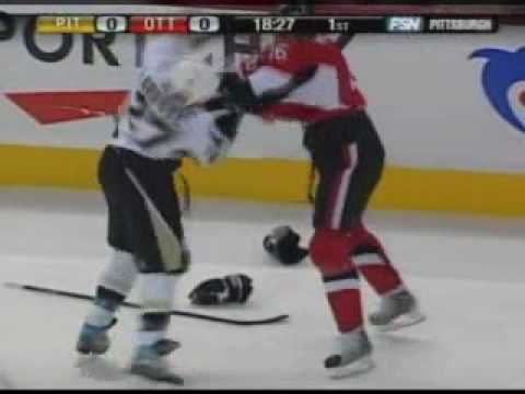 G. Laraque (PIT) vs. B. McGrattan (OTT)