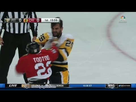 T. Sestito (PIT) vs. J. Tootoo (CHI)