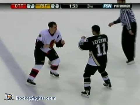 W. Redden (OTT) vs. G. Lefebvre (PIT)