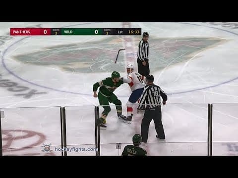 M. Haley (FLA) vs. M. Foligno (MIN)