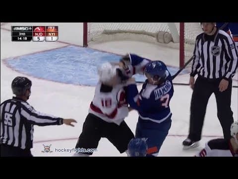 S. Bernier (NJD) vs. T. Hamonic (NYI)