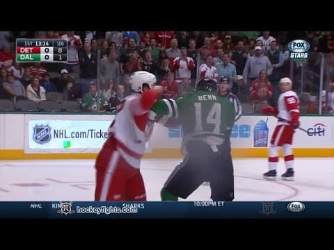 J. Ericsson (DET) vs. J. Benn (DAL)