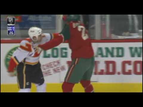 E. Godard (CAL) vs. D. Boogaard (MIN)