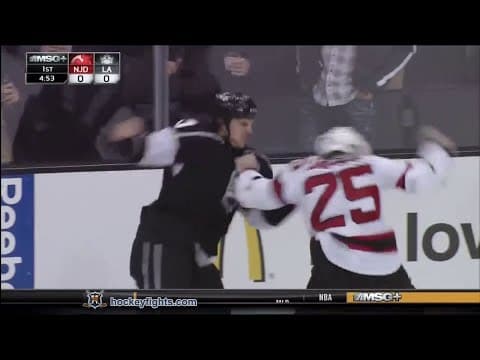 C. Janssen (NJD) vs. D. Carcillo (LAK)