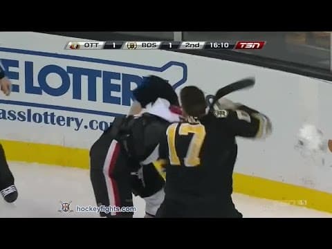 M. Borowiecki (OTT) vs. M. Lucic (BOS)