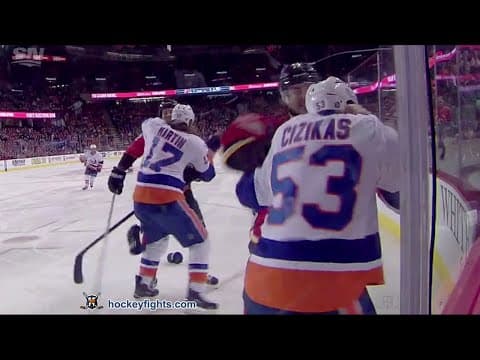 C. Cizikas (NYI) vs. L. Bouma (CAL)