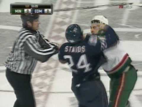 C. Clutterbuck (MIN) vs. S. Staios (EDM)