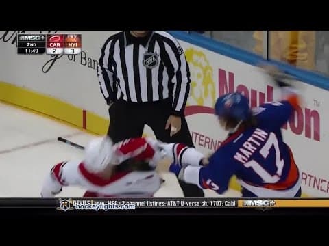 J. Harrison (CAR) vs. M. Martin (NYI)