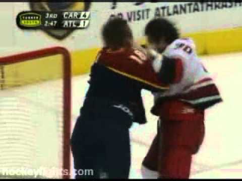 O. Tverdovsky (CAR) vs. M. Hossa (ATL)