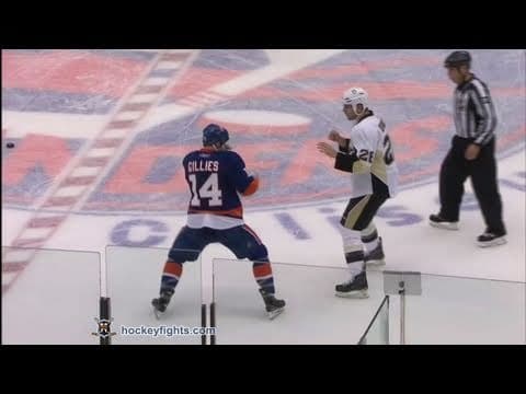 E. Godard (PIT) vs. T. Gillies (NYI)