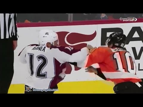 J. Iginla (COL) vs. B. Schenn (PHI)