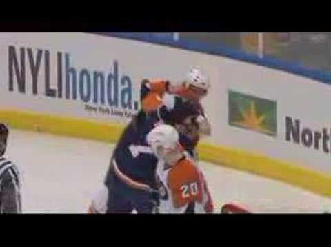 D. Hatcher (PHI) vs. T. Hunter (NYI)