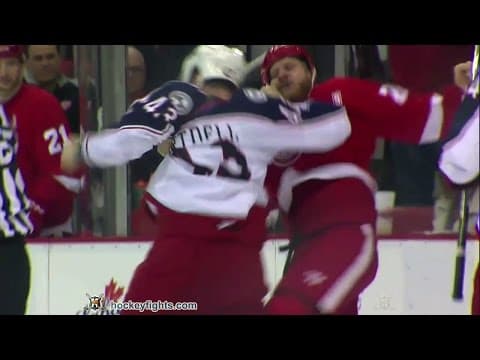 S. Hartnell (CBJ) vs. S. Ott (DET)