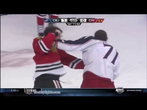 N. Foligno (CBJ) vs. S. Brookbank (CHI)