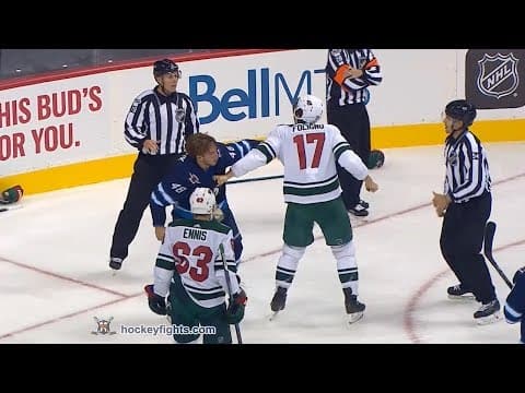 M. Foligno (MIN) vs. B. Lemieux (WPG)