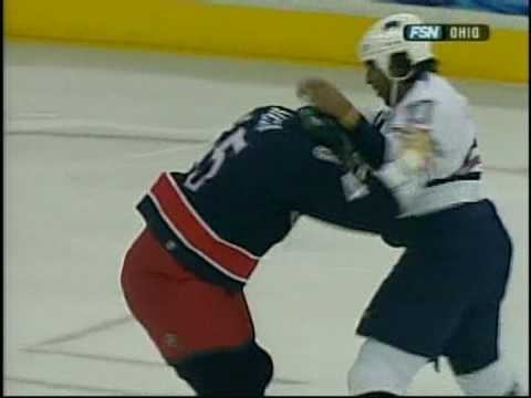 G. Laraque (EDM) vs. J. Shelley (CBJ)