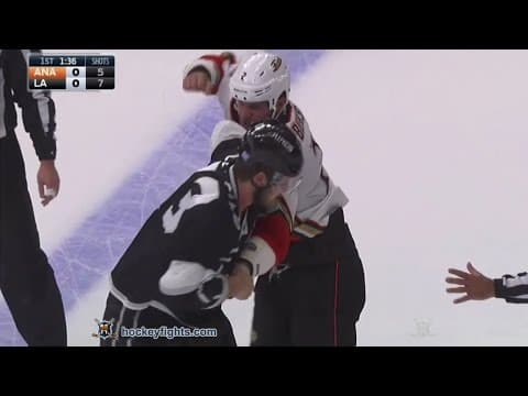 K. Bieksa (ANA) vs. K. Clifford (LAK)