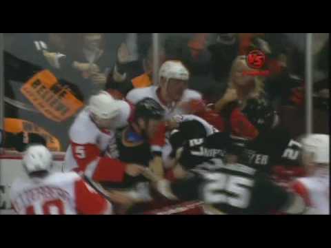 P. Datsyuk (DET) vs. S. Niedermayer (ANA)