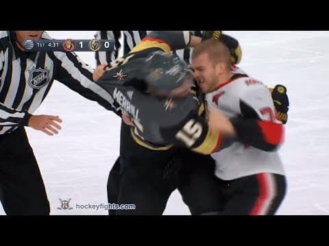 M. Borowiecki (OTT) vs. J. Merrill (VGK)