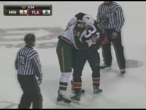 D. Boogaard (MIN) vs. W. Belak (FLA)