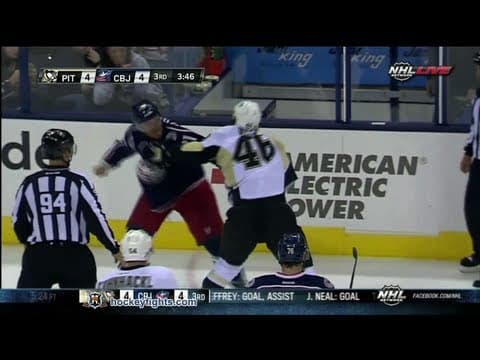 J. Vitale (PIT) vs. J. Wisniewski (CBJ)