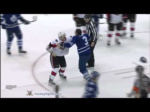 N. Foligno (OTT) vs. D. Phaneuf (TOR)