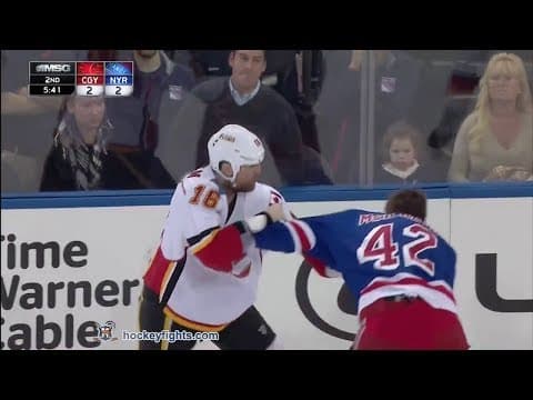 B. McGrattan (CAL) vs. D. McIlrath (NYR)