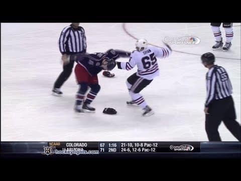 A. Shaw (CHI) vs. M. Calvert (CBJ)