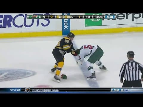 B. Bulmer (MIN) vs. M. Beleskey (BOS)