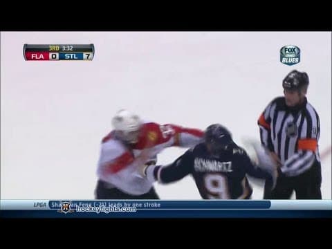 K. Versteeg (FLA) vs. J. Schwartz (STL)