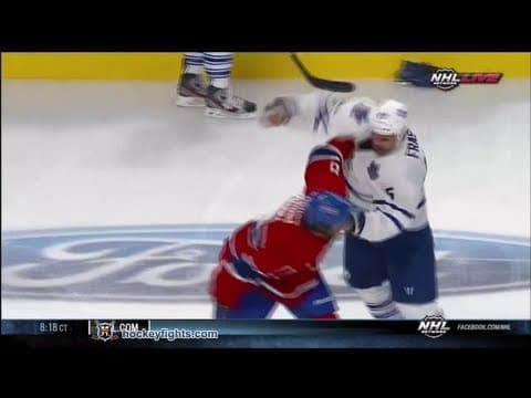 M. Fraser (TOR) vs. B. Prust (MON)