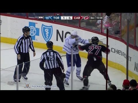 J. Lupul (TOR) vs. J. Faulk (CAR)