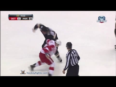 J. Tootoo (DET) vs. M. Beleskey (ANA)