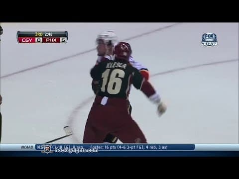 T. Galiardi (CAL) vs. R. Klesla (ARI)