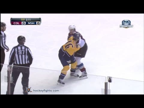 B. Malone (COL) vs. R. Clune (NSH)