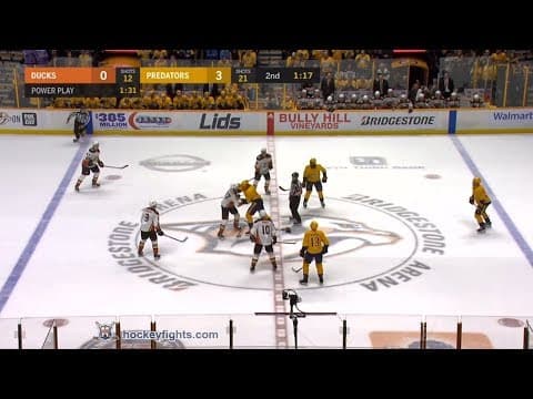 R. Kesler (ANA) vs. R. Johansen (NSH)