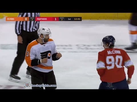 R. Gudas (PHI) vs. J. McCann (FLA)