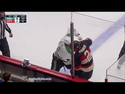 J. Benn (DAL) vs. D. Phaneuf (OTT)