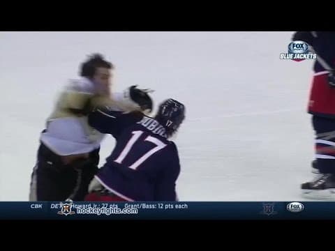 S. Downie (PIT) vs. B. Dubinsky (CBJ)