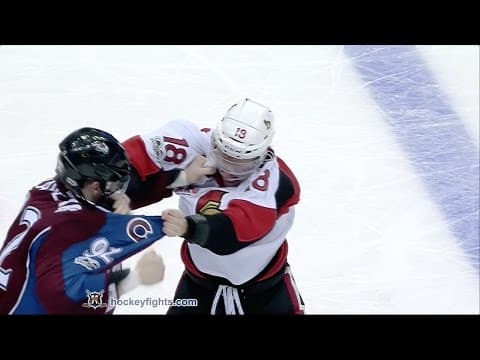 R. Dzingel (OTT) vs. G. Landeskog (COL)