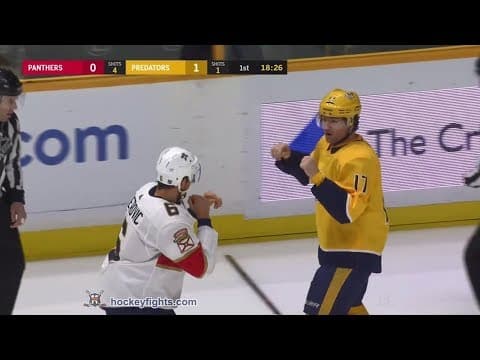 A. Petrovic (FLA) vs. S. Hartnell (NSH)