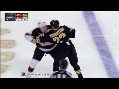 K. Barch (NJD) vs. S. Thornton (BOS)