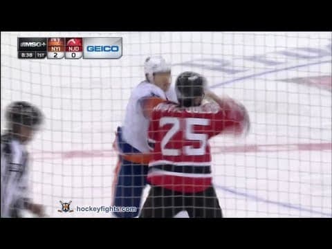 M. Martin (NYI) vs. T. Kostopoulos (NJD)